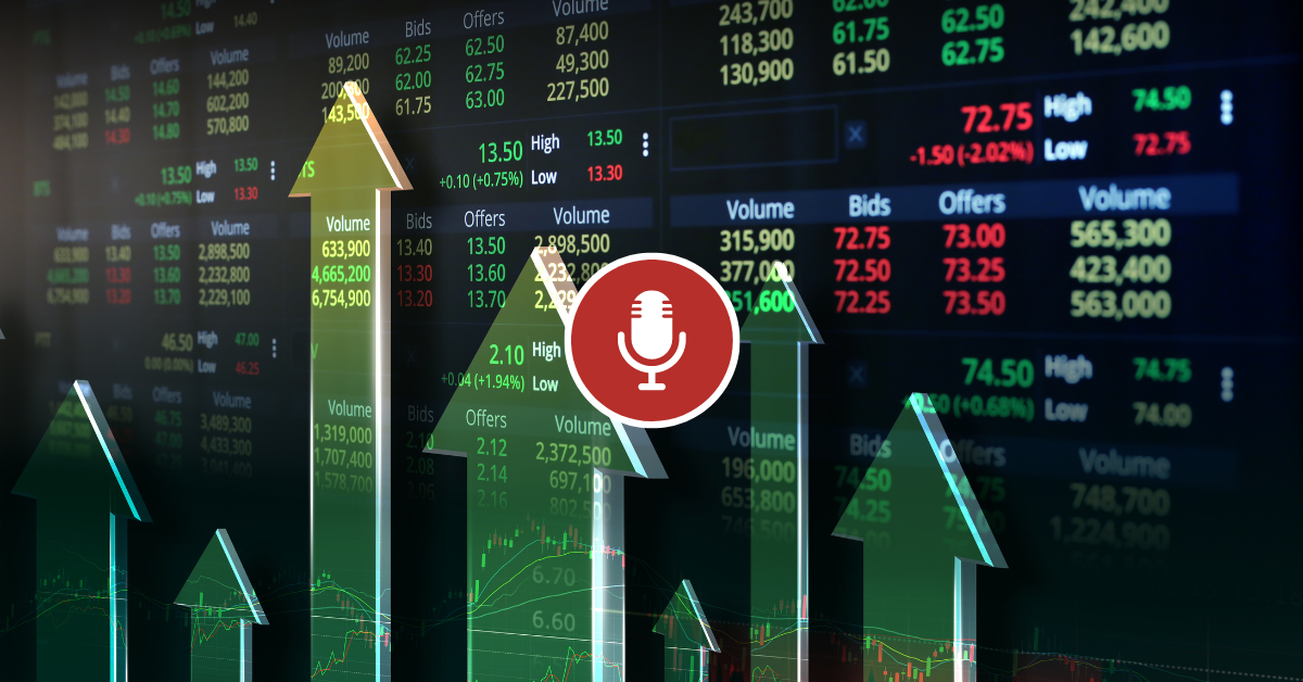 Economic data overlaid with podcast microphone, decouple from China